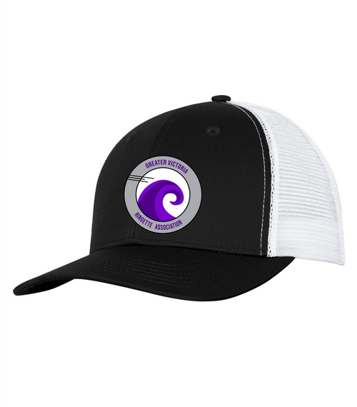 Greater Victoria Ringette - Mesh Back / Snapback - Youth & Adult -  Black/White