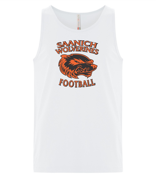 Saanich Wolverines Football - Mens Tank Top - White