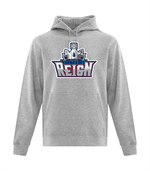 Reign - Fleece Hoodie  - Youth & Adult - F/F Full Color Logo - Grey