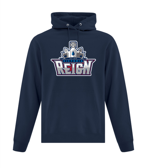 Reign - Fleece Hoodie  - Youth & Adult - F/F Full Color Logo - Navy