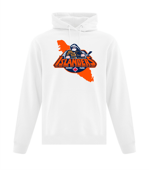 Kerry Park Islanders - Fleece Hoodie - Youth & Adult - White-FF Fisherman Logo