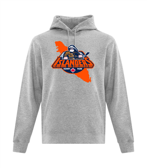 Kerry Park Islanders - Fleece Hoodie - Youth & Adult - Sport Grey-FF Fisherman Logo