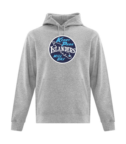 Kerry Park Islanders - Fleece Hoodie - Youth & Adult - Sport Grey-FF Circle Mill Bay Logo