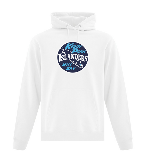 Kerry Park Islanders - Fleece Hoodie - Youth & Adult - White-FF Circle Mill Bay Logo