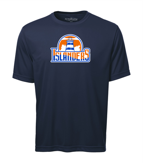 Kerry Park Islanders -SS Dry Fit Shirt-Youth & Adults-Navy-FF Lighthouse Logo