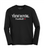 View Royal Fastball - Long Sleeve Dryfit Shirt - Black - Youth & Adult - Text Logo Front Print