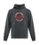 Central Saanich Little League - Fleece Hoodie - Youth & Adult - Dark Heather Grey - Circle Print-White Text & Red Outline