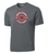 Central Saanich Little League - Short Sleeve Dryfit Shirt - Youth & Adult - Coal Grey-Circle Print-White Text, Red Outline
