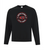 Central Saanich Little League - Crew Neck Sweat Shirt- Youth & Adult - Black-Circle Print-White Text, Red Outline