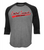 Central Saanich Little League - 3/4 Sleeve Dryfit Shirt- Youth & Adult - Heather/Black-Script Print-Red/Black/White