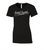 Central Saanich Little League - Ladies Euro Spun T-Shirt-Black-Script-Black/White