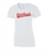 Central Saanich Little League - Ladies Euro Spun T-Shirt-White-Script-Red/White/Black