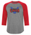 Victoria Capitals Baseball - 3/4 Sleeve Dryfit Shirt- Youth & Adult - Heather/Red-Full Front Print