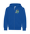 Vic West Elementary School - Full Zip Fleece Hoodie - Youth & Adult - Royal - Left Chest Print