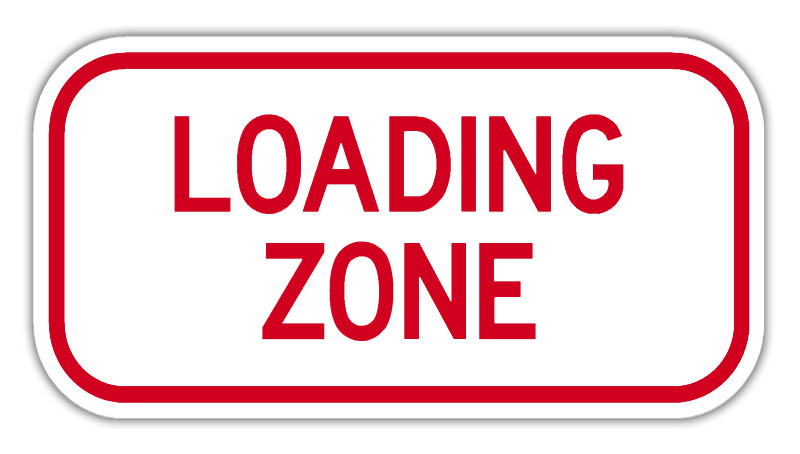 Loading Zone Signs