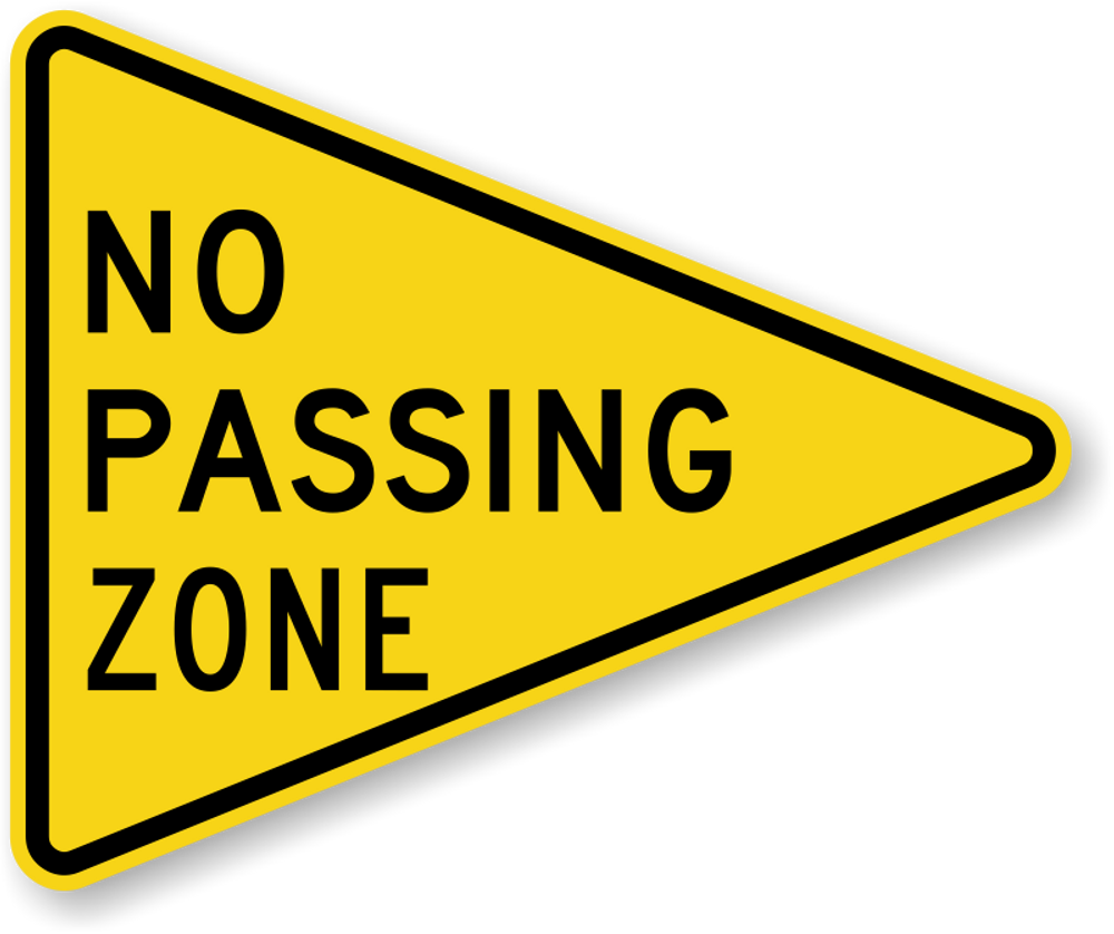 No Passing Zone Sign From Dornbos Sign And Safety Inc