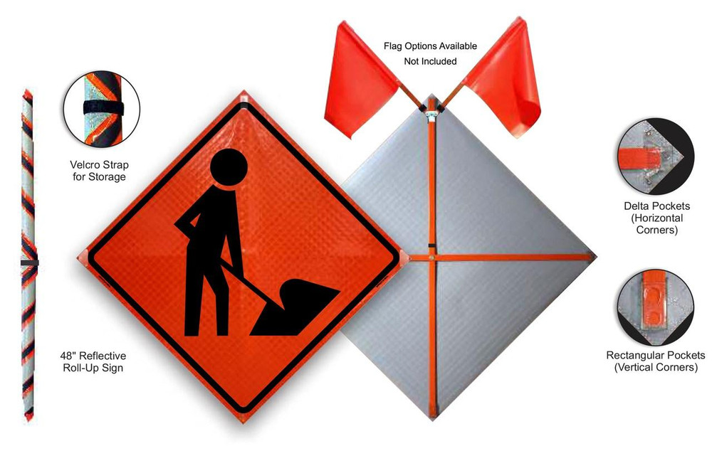 Tree Work Ahead Roll-Up Sign from Dornbos Sign & Safety Inc.