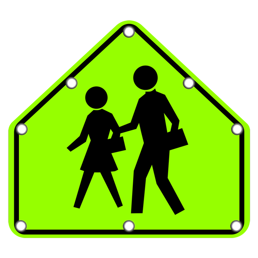 Flashing School Zone Sign School Crossing Signs