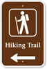 Hiking Trail with Left Arrow