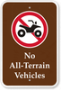 No ATVs
