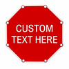 Flashing LED Custom Octagon Sign