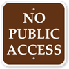 No Public Access Sign No Public Access Sign