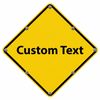 Flashing LED Custom Warning Sign