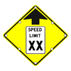 Speed Limit Ahead Sign