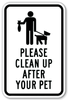 Dog Waste Sign Dog Waste Sign