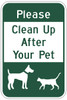 Dog Waste Sign Dog Waste Sign
