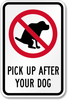 Dog Waste Sign Dog Waste Sign
