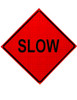 slow roll up sign