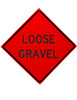w8-7 loose gravel roll up sign