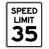 R2-1 Speed Limit Sign
