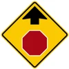 W3-1 Stop Ahead Symbol FACE