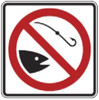 Black, Red, and White "No Fishing" Sign, 18" x 18", High Intensity Prismatic Reflective Black, Red, and White "No Fishing" Sign, 18" x 18", High Intensity Prismatic Reflective
