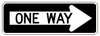 R6-1R -One Way Sign R6-1R -One Way Sign