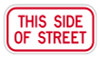 This Side of Street Sign