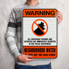 Warning Neighborhood Watch Sign #17