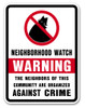 Neighborhood Crime Watch Sign