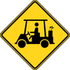 W11-11 Golf Cart Crossing Sign