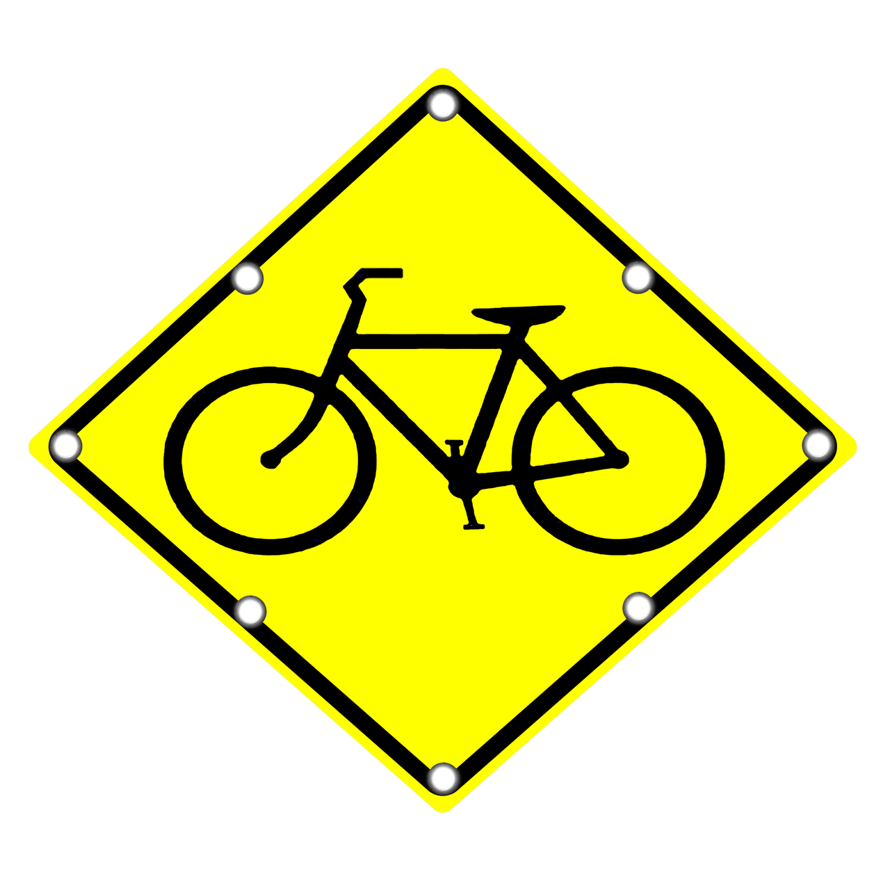 W11-1 Sign | Bike Warning Sign | Flashing Signs for Sale
