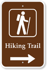 Hiking Trail w/ Right Arrow