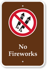 No Fireworks Sign