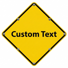 Flashing LED Custom Warning Sign