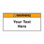 Custom Warning Decal 5x3