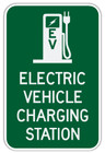 Electric Vehicle Charging Station Sign