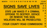 Improve Sign Inventory Management with Sign Date Stickers