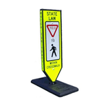 How Can Fluorescent Yellow or Fluorescent Yellow-Green Diamond Grade High Visibility Crosswalk Signs Enhance Pedestrian Safety?