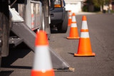 Safety Cones Distributor for Road Construction Projects